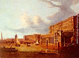 Famous House Paintings - Somerset House And The Adelphi From The River Thames
